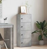 VidaXL Boekenkast 40x24x102 cm bewerkt hout betongrijs