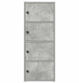 VidaXL Boekenkast 40x24x102 cm bewerkt hout betongrijs