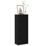 VidaXL Boekenkast 40x24x102 cm bewerkt hout zwart eikenkleurig