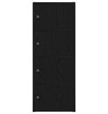 VidaXL Boekenkast 40x24x102 cm bewerkt hout zwart eikenkleurig