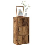 VidaXL Boekenkast 40x24x77 cm bewerkt hout oud houtkleurig