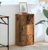 VidaXL Boekenkast 40x24x77 cm bewerkt hout oud houtkleurig