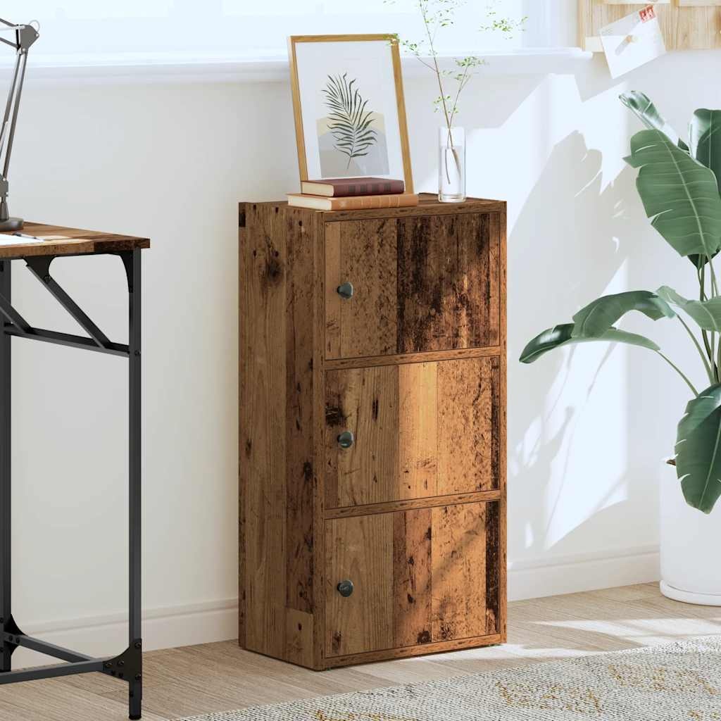 VidaXL Boekenkast 40x24x77 cm bewerkt hout oud houtkleurig
