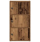 VidaXL Boekenkast 40x24x77 cm bewerkt hout oud houtkleurig
