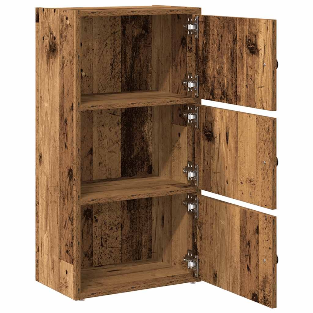 VidaXL Boekenkast 40x24x77 cm bewerkt hout oud houtkleurig