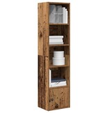 VidaXL Boekenkast 31x24x127 cm bewerkt hout oud houtkleurig