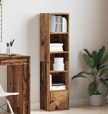 VidaXL Boekenkast 31x24x127 cm bewerkt hout oud houtkleurig