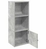 VidaXL Boekenkast 31x24x77 cm bewerkt hout betongrijs