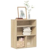 VidaXL Boekenkast 60x30x71,5 cm bewerkt hout sonoma eikenkleurig