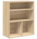 VidaXL Boekenkast 60x30x71,5 cm bewerkt hout sonoma eikenkleurig