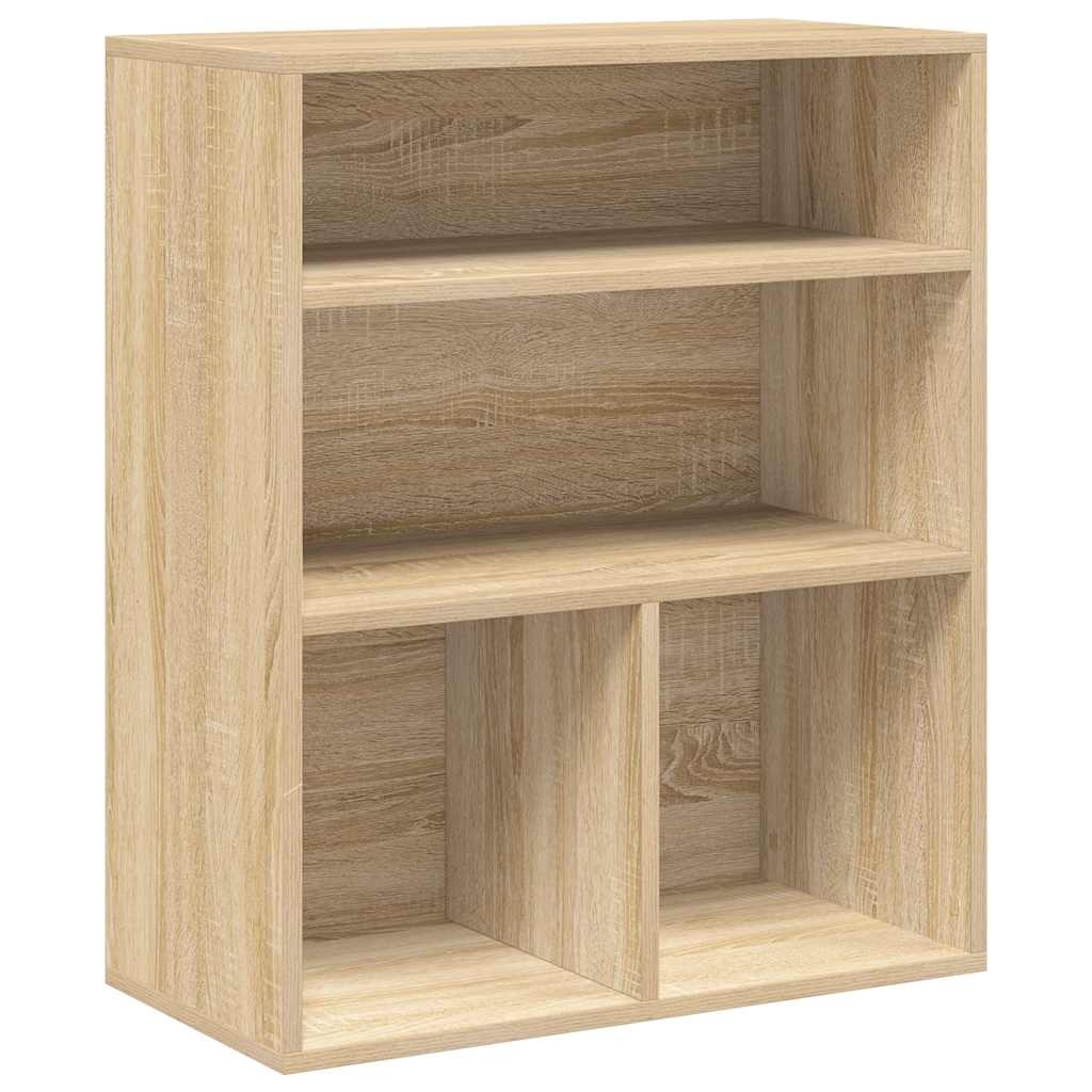 VidaXL Boekenkast 60x30x71,5 cm bewerkt hout sonoma eikenkleurig