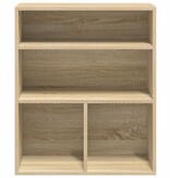 VidaXL Boekenkast 60x30x71,5 cm bewerkt hout sonoma eikenkleurig