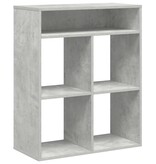 VidaXL Boekenkast 66x31x80 cm bewerkt hout betongrijs