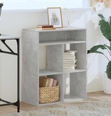 VidaXL Boekenkast 66x31x80 cm bewerkt hout betongrijs