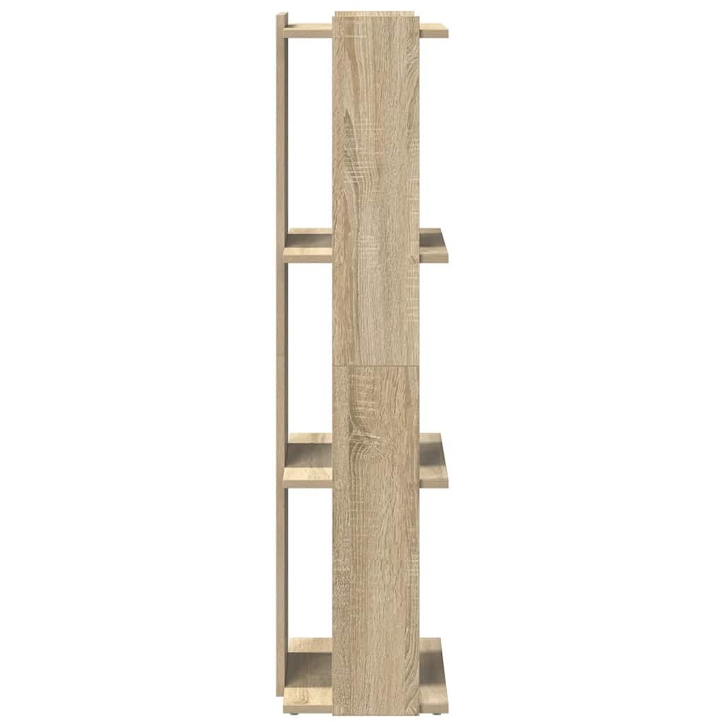 VidaXL Boekenkast 3-laags 60x30x120 cm bewerkt hout sonoma eikenkleur