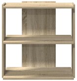 VidaXL Boekenkast 3-laags 60x30x60 cm bewerkt hout sonoma eikenkleurig