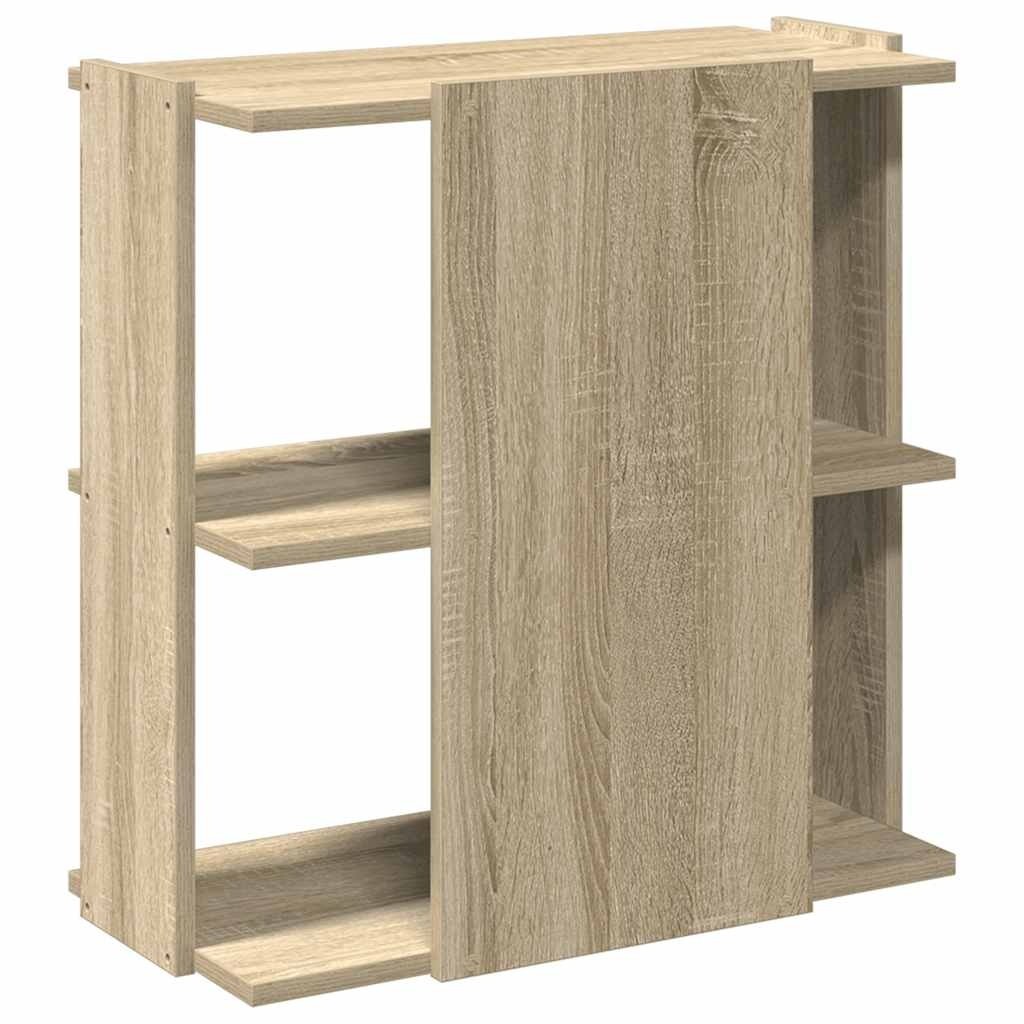 VidaXL Boekenkast 3-laags 60x30x60 cm bewerkt hout sonoma eikenkleurig