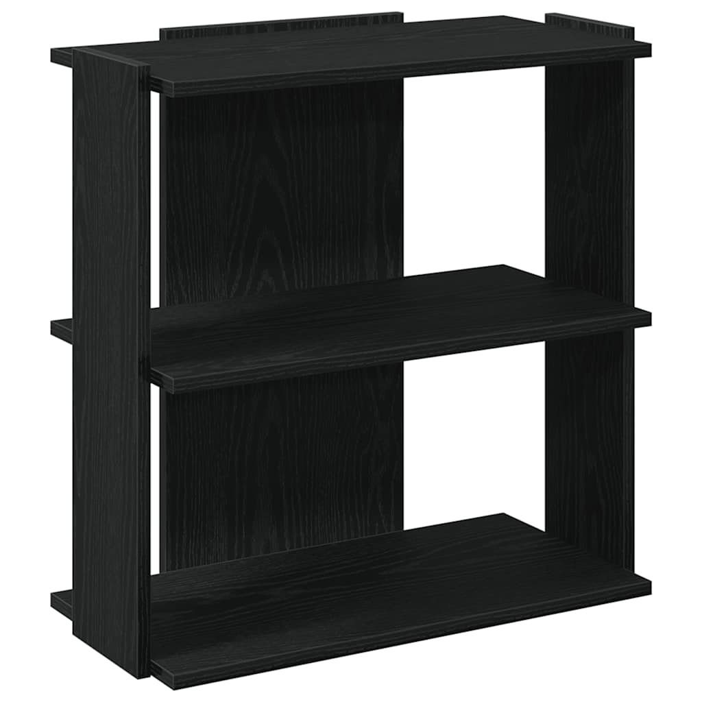 VidaXL Boekenkast 3-laags 60x30x60 cm bewerkt hout zwart
