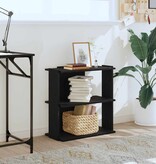 VidaXL Boekenkast 3-laags 60x30x60 cm bewerkt hout zwart