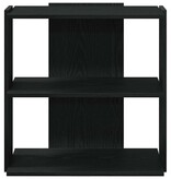 VidaXL Boekenkast 3-laags 60x30x60 cm bewerkt hout zwart