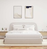 VidaXL Nachtkastjes met LED wandgemonteerd 2 st sonoma eikenkleurig