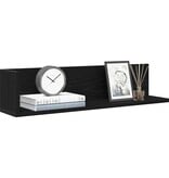 VidaXL Wandschappen 2 st 75x16,5x16,5 cm bewerkt hout zwart