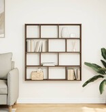 VidaXL Wandschap kubus 12 vakken bewerkt hout bruin eikenkleur