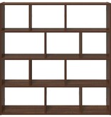 VidaXL Wandschap kubus 12 vakken bewerkt hout bruin eikenkleur