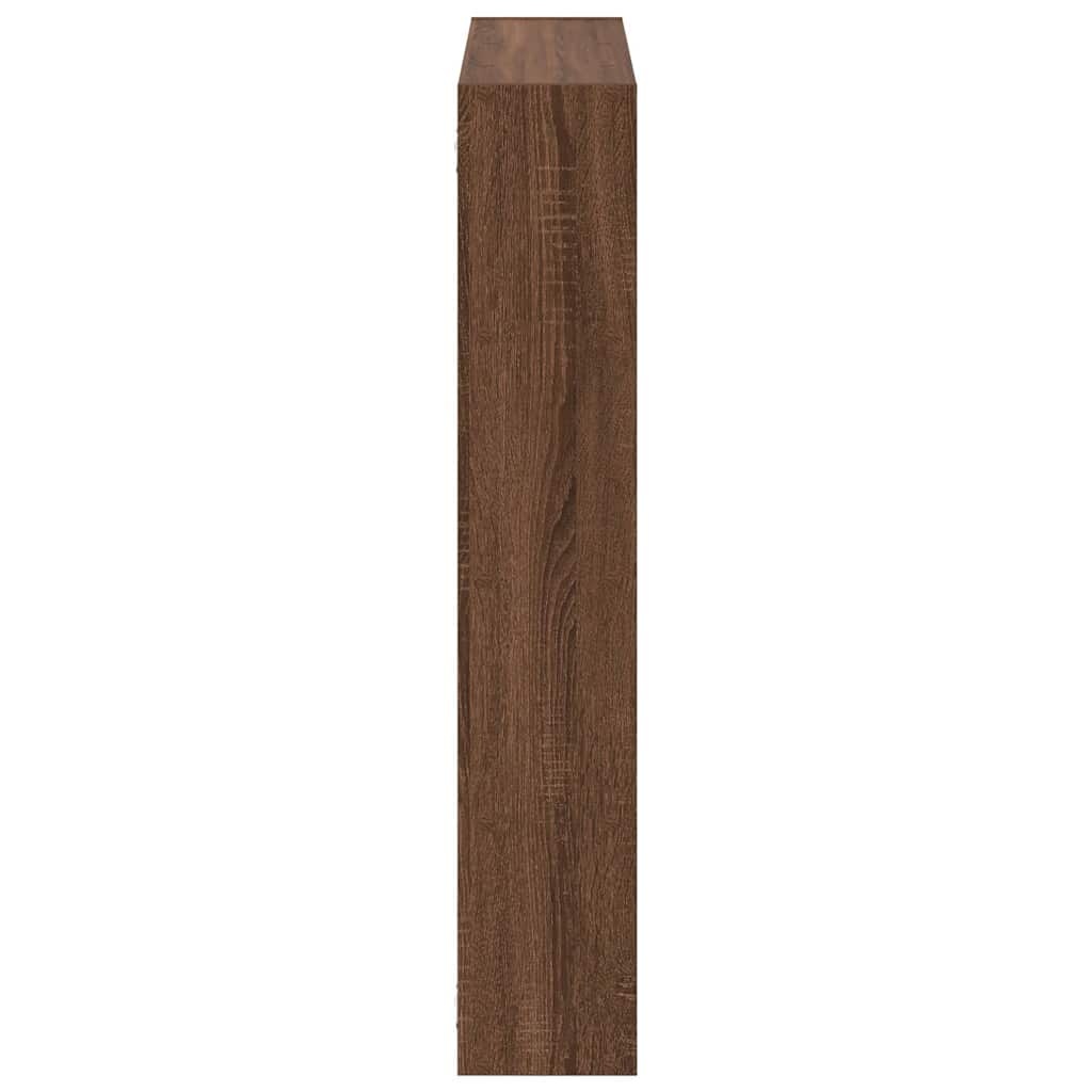 VidaXL Wandschap kubus 12 vakken bewerkt hout bruin eikenkleur