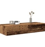 VidaXL Wandschap met lades 100x36x19 cm bewerkt hout oud houtkleurig
