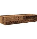 VidaXL Wandschap met lades 100x36x19 cm bewerkt hout oud houtkleurig