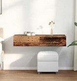 VidaXL Wandschap met lades 100x36x19 cm bewerkt hout oud houtkleurig