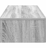 VidaXL Wandschap met lades 100x36x19cm bewerkt hout grijs sonoma eiken