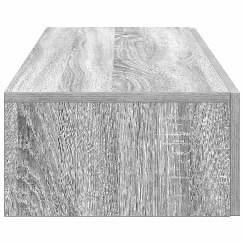 VidaXL Wandschap met lades 100x36x19cm bewerkt hout grijs sonoma eiken