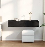 VidaXL Wandschap met lades 100x36x19 cm bewerkt hout zwart