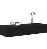 VidaXL Wandschap met lades 100x36x19 cm bewerkt hout zwart