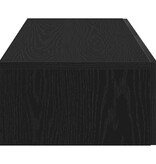 VidaXL Wandschap met lades 100x36x19 cm bewerkt hout zwart