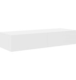 VidaXL Wandschap met lades 100x36x19 cm bewerkt hout wit