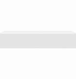 VidaXL Wandschap met lades 100x36x19 cm bewerkt hout wit