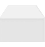 VidaXL Wandschap met lades 100x36x19 cm bewerkt hout wit