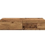 VidaXL Wandschap met lades 80x33x17 cm bewerkt hout oud houtkleurig