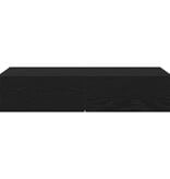 VidaXL Wandschap met lades 80x33x17 cm bewerkt hout zwart