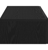 VidaXL Wandschap met lades 80x33x17 cm bewerkt hout zwart