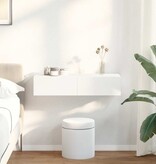 VidaXL Wandschap met lades 80x33x17 cm bewerkt hout wit