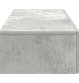 VidaXL Wandschap met lades 60x26,5x15 cm bewerkt hout betongrijs