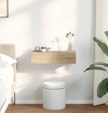 VidaXL Wandschap met lades 60x26,5x15cm bewerkt hout sonoma eikenkleur