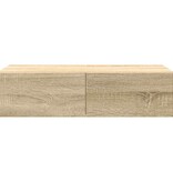 VidaXL Wandschap met lades 60x26,5x15cm bewerkt hout sonoma eikenkleur