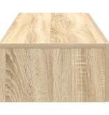 VidaXL Wandschap met lades 60x26,5x15cm bewerkt hout sonoma eikenkleur