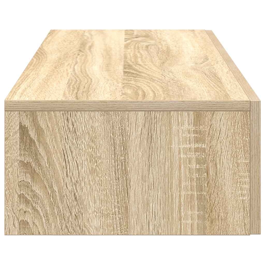 VidaXL Wandschap met lades 60x26,5x15cm bewerkt hout sonoma eikenkleur