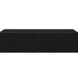 VidaXL Wandschap met lades 60x26,5x15 cm bewerkt hout zwart